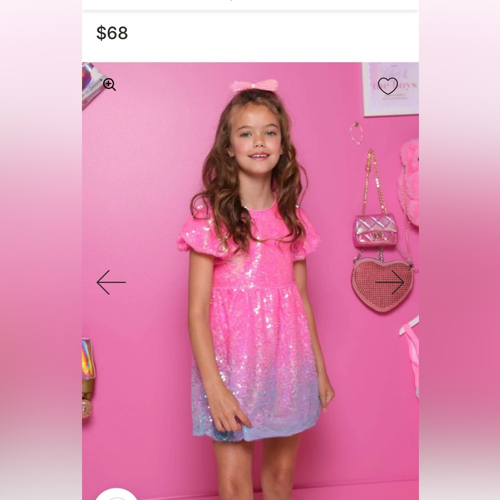 Lola + The Boys Fuchsia Sequin Ensemble